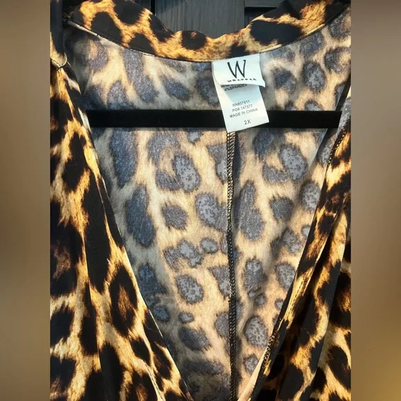 Leopard Print Sleeveless Dress - Picture 2 of 6